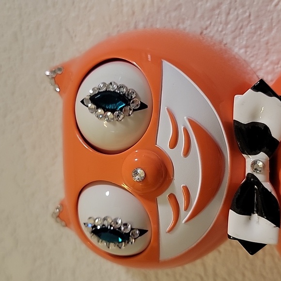 Jeweled Retired Living Coral with Zebra Tail and bowtie RARE - Picture 3 of 5